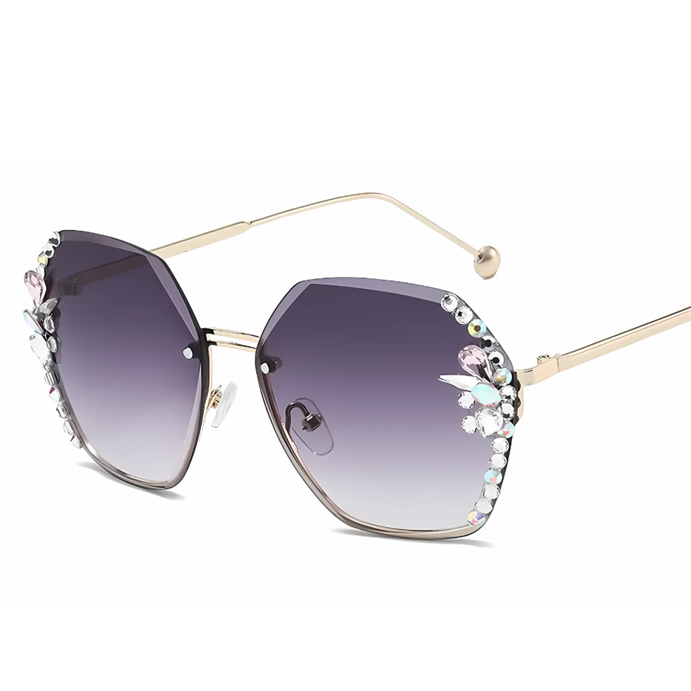 Glitzy Sunglasses Black Sunnies Summer Shades Rhinestones